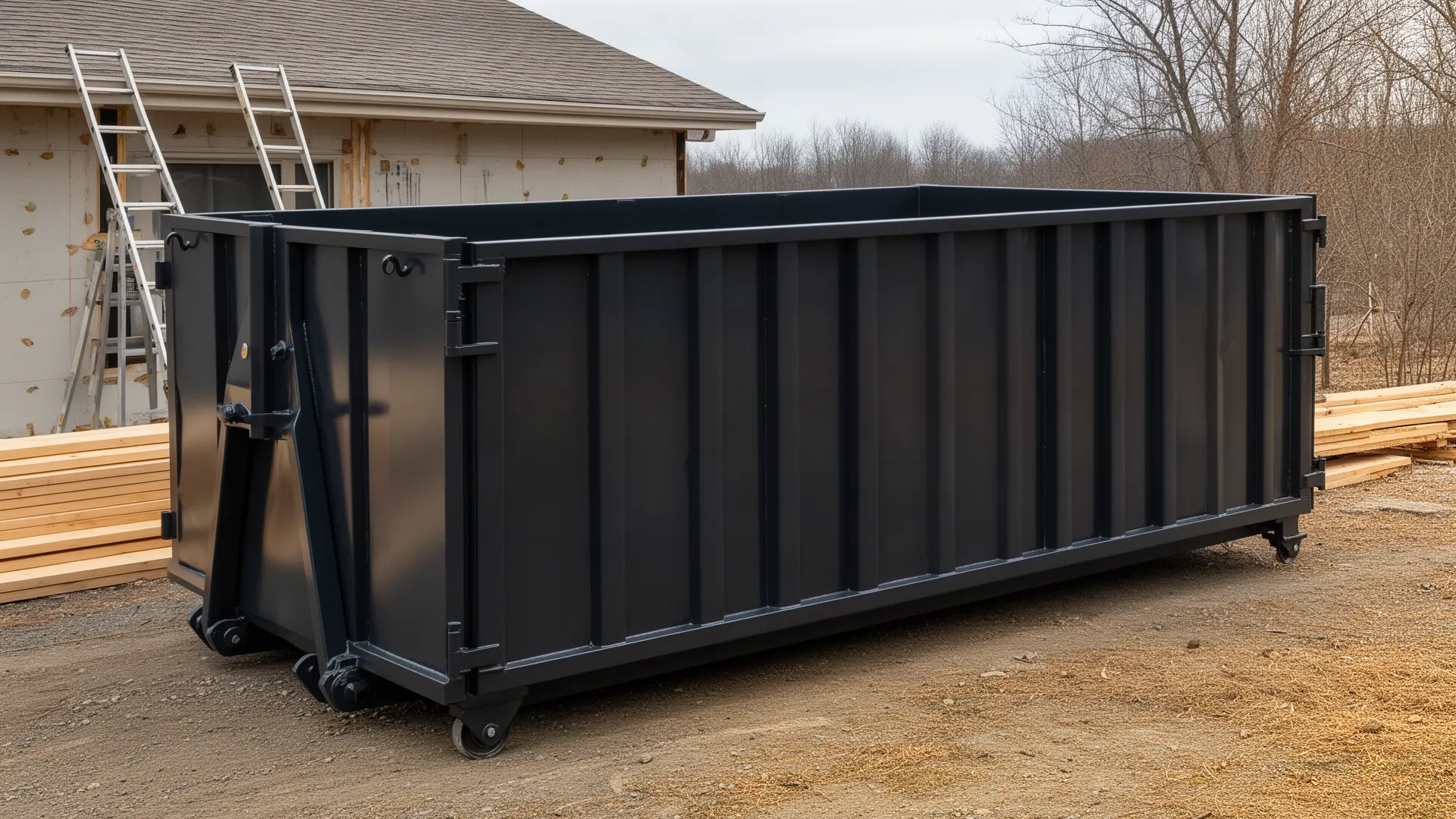 Roll-off dumpster from Tatum's Lincoln Dumpster Rental in Lincoln, NE